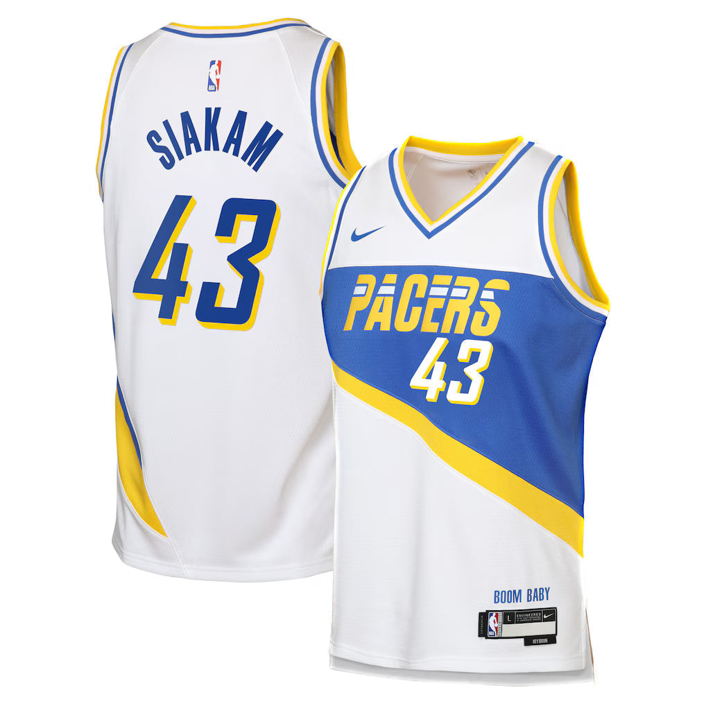 Pascal Siakam Indiana Pacers Unisex 2025/26 Swingman Jersey - White - City Edition