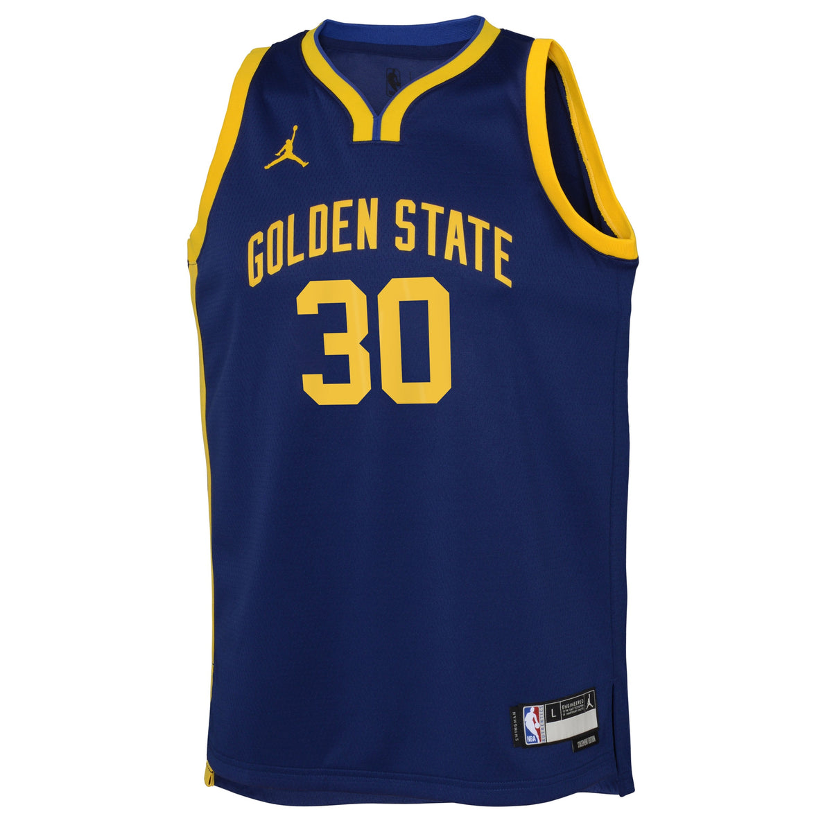 Youth Golden State Warriors Stephen Curry Nike Statement Edition Navy Swingman Icon Jersey
