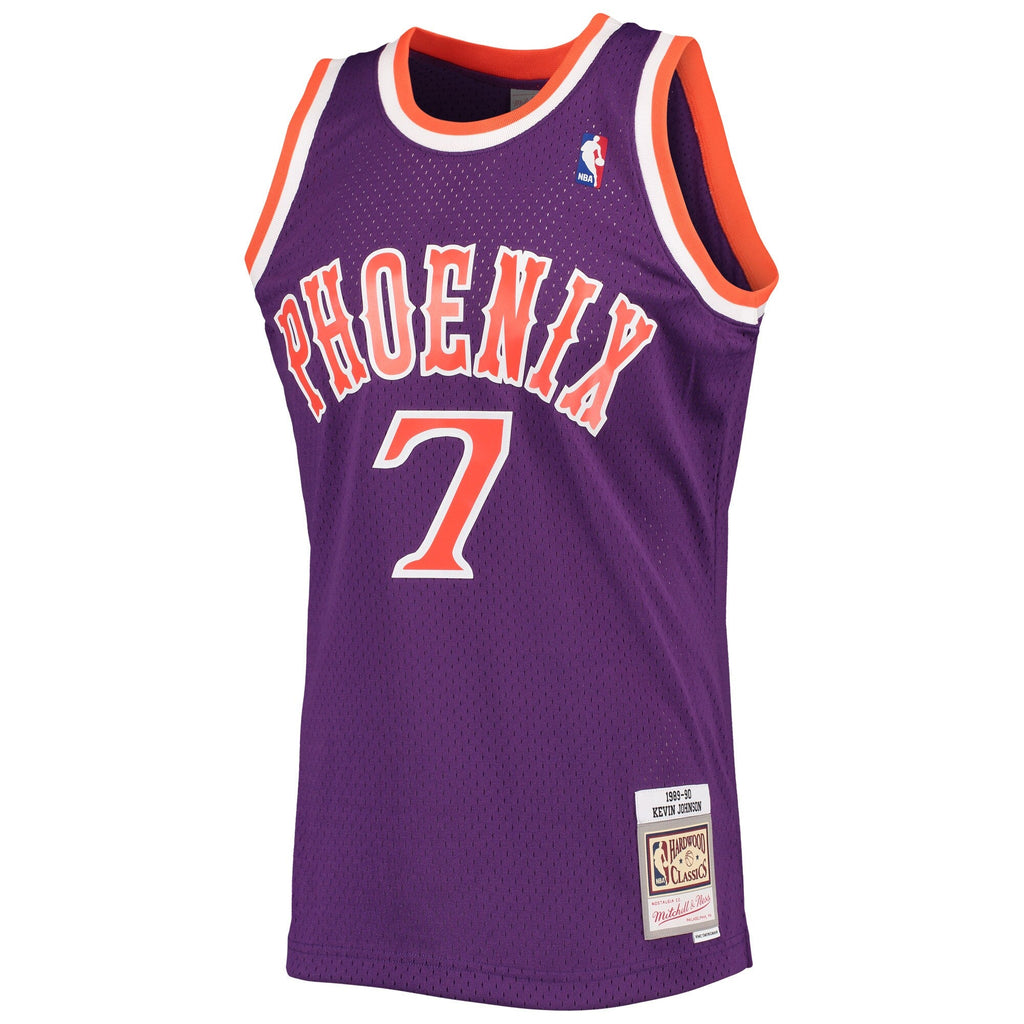 Men's Mitchell & Ness Kevin Johnson Purple Phoenix Suns 1989-90 Hardwood Classics Swingman Jersey
