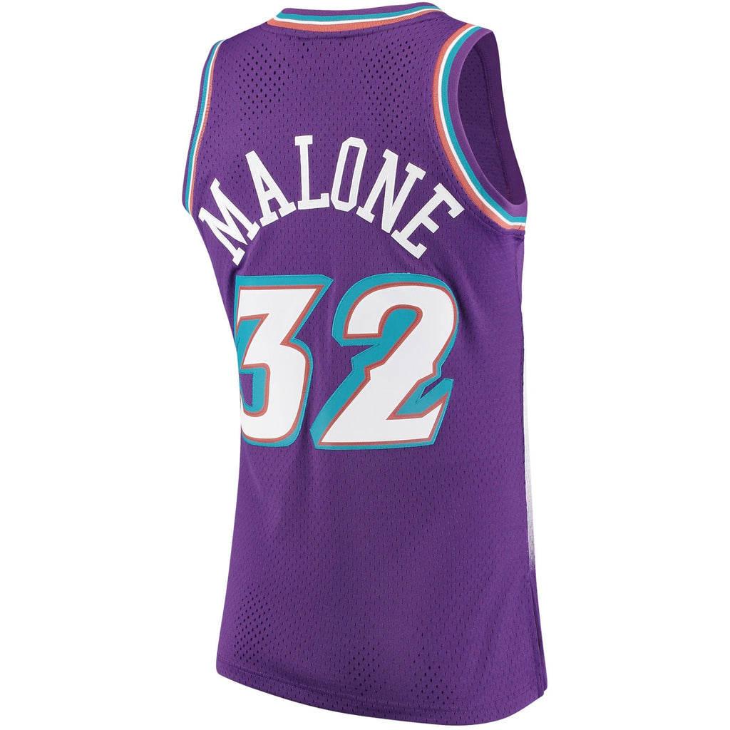 Men's Karl Malone Utah Jazz Mitchell & Ness 1996-97 Hardwood Classics Swingman Jersey