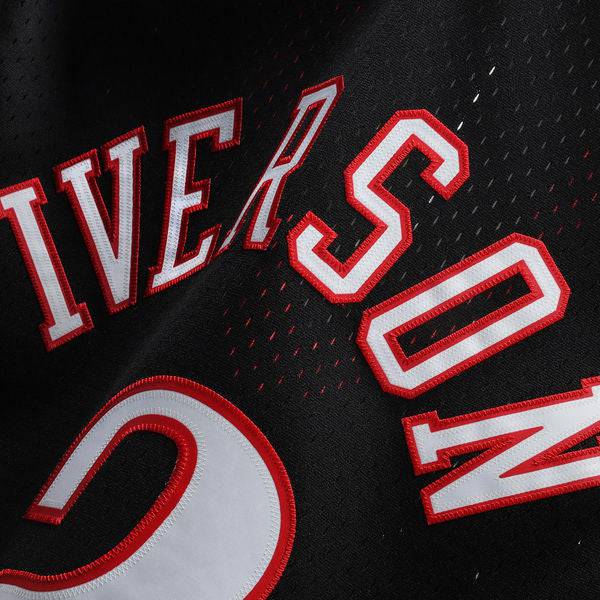 Men’s Allen Iverson Philadelphia 76ers 2000-2001 Swingman Black Replica Jersey By Mitchell & Ness